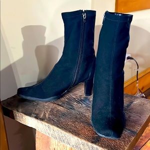 Heeled Mid Calf Boots, Size 9